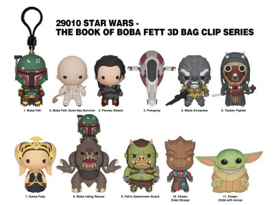 LE LIVRE DE BOBA FETT - Series 1 - 3D Foam Bag Clip (Display 24 Pcs)