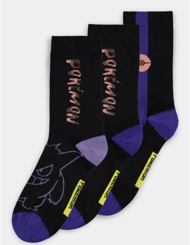 POKEMON - Ectoplasma - Pack de 3 paires de...