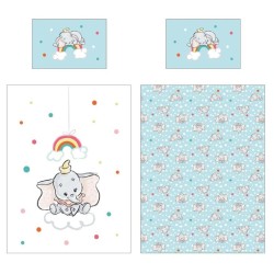 DISNEY - Dumbo - Parure de lit 100x140cm + 40x60cm
