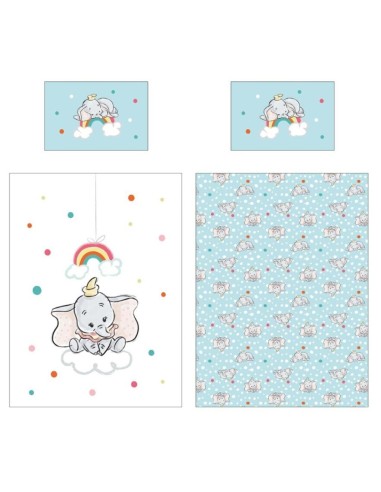 DISNEY - Dumbo - Parure de lit 100x140cm + 40x60cm