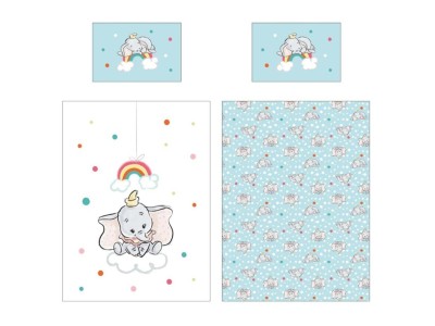 DISNEY - Dumbo - Parure de lit 100x140cm + 40x60cm