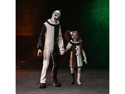 TERRIFIER 2 - Art the Clown & Little Pale Girl -Figurine Ultimate 17cm