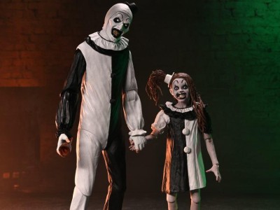 TERRIFIER 2 - Art the Clown & Little Pale Girl -Figurine Ultimate 17cm
