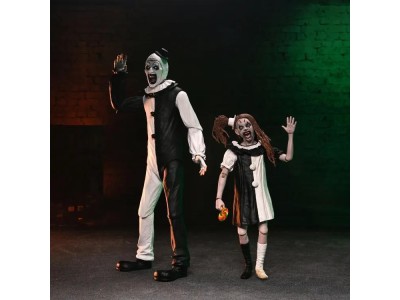 TERRIFIER 2 - Art the Clown & Little Pale Girl -Figurine Ultimate 17cm