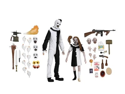 TERRIFIER 2 - Art the Clown & Little Pale Girl -Figurine Ultimate 17cm