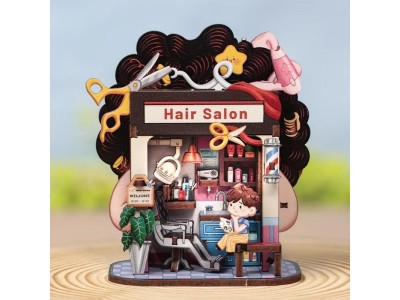 TALEBOX CORNER - Mini House Kit - Salon de coiffure - 53pc