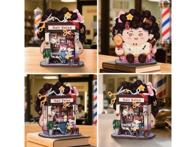 TALEBOX CORNER - Mini House Kit - Salon de coiffure - 53pc