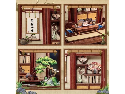 BOOK NOOK KIT - DIY - Kirishima Cha-an - 145pc + Eclairage LED