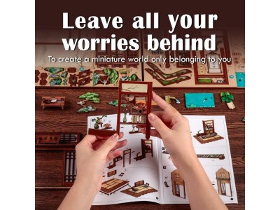 BOOK NOOK KIT - DIY - Kirishima Cha-an - 145pc + Eclairage LED
