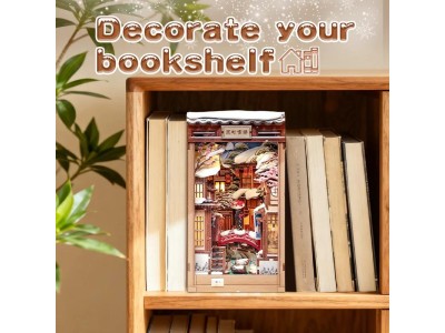 BOOK NOOK KIT - DIY - Murmures de neige à Kyoto- 286pc + Eclairage LED