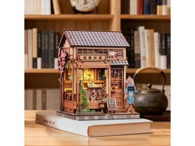 BOOK NOOK KIT - DIY -Boutique de kimonos Sakura- 235pc + Eclairage LED