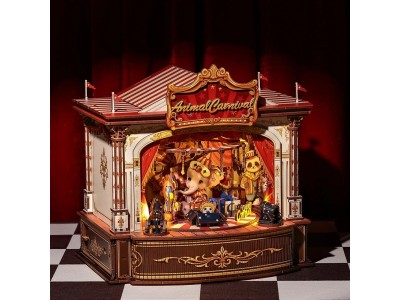 BOOK NOOK KIT - DIY - Carnaval des animaux - 413pc + Eclairage LED
