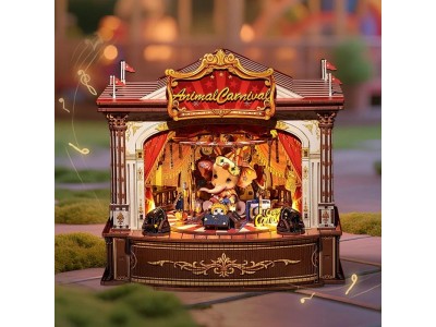 BOOK NOOK KIT - DIY - Carnaval des animaux - 413pc + Eclairage LED