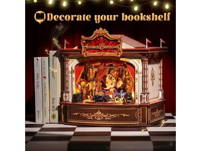 BOOK NOOK KIT - DIY - Carnaval des animaux - 413pc + Eclairage LED