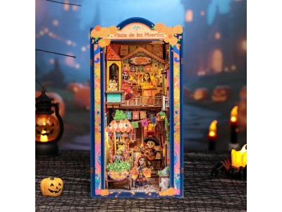 BOOK NOOK KIT - DIY - Plaza de los Muertos - 350pc + Eclairage LED