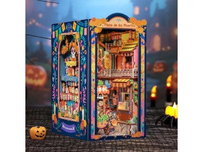 BOOK NOOK KIT - DIY - Plaza de los Muertos - 350pc + Eclairage LED