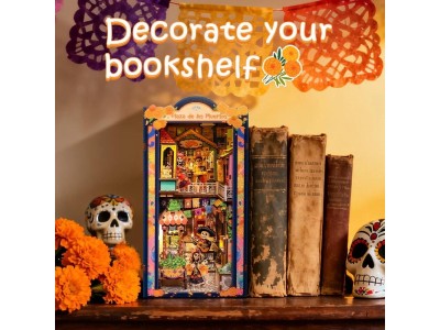 BOOK NOOK KIT - DIY - Plaza de los Muertos - 350pc + Eclairage LED