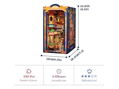 BOOK NOOK KIT - DIY - Plaza de los Muertos - 350pc + Eclairage LED