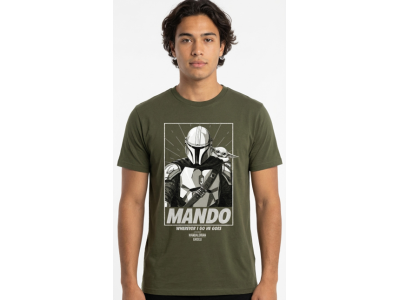 MANDALORIAN & GROGU - Wherever i go he goes - T-Shirt (XL)