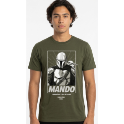MANDALORIAN & GROGU - Wherever i go he goes - T-Shirt (M)