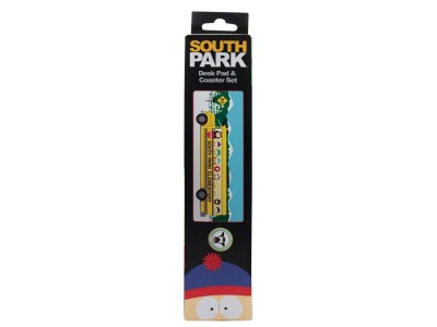 SOUTH PARK - Elementary School Bus - Tapis de Bureau XL + 1 Sous-Verre
