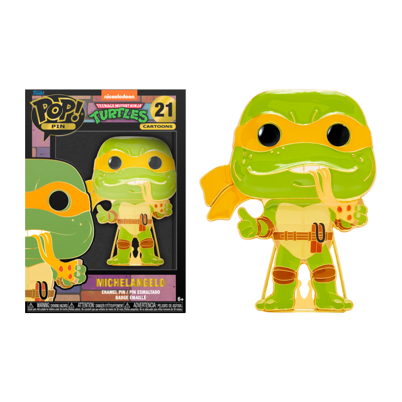 TEENAGE MUTANT NINJA TURTLES- Pop Large Enamel Pin NÂ° 21- Michelangelo