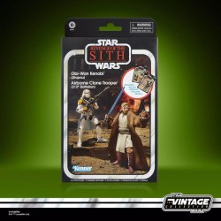 STAR WARS 3 - Obi-Wan & Soldat Clone -Figurine Vintage...