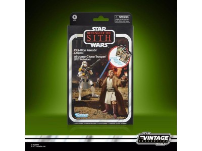 STAR WARS 3 - Obi-Wan & Soldat Clone -Figurine Vintage Collection 10cm