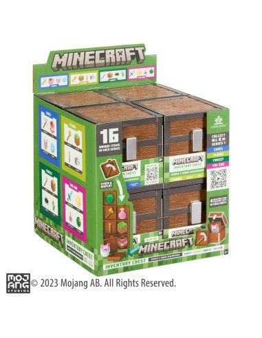 MINECRAFT - Coffre à butin - Display de 8 Coffre