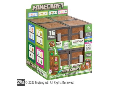 MINECRAFT - Coffre à butin - Display de 8 Coffre