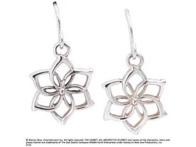 THE HOBBIT - Galadriel - Boucles doreilles Fleur Argent