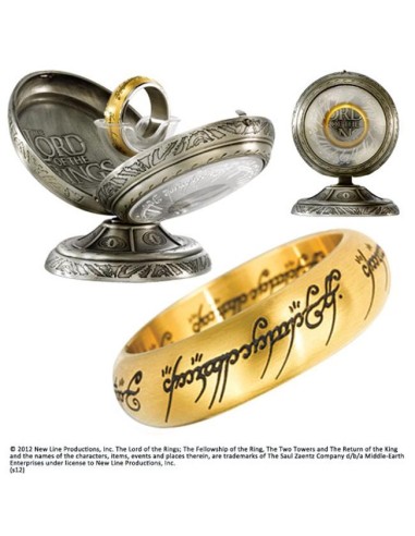 LORD OF THE RINGS - Anneau Unique - Acier doré...