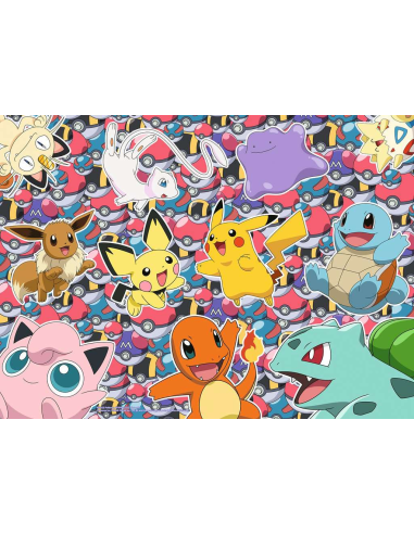 POKEMON - Puzzle 100P XXL - Pret pour la Bataille