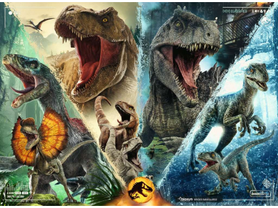JURASSIC WORLD 3 - Puzzle 100P XXL - Les espèces de dinosaures