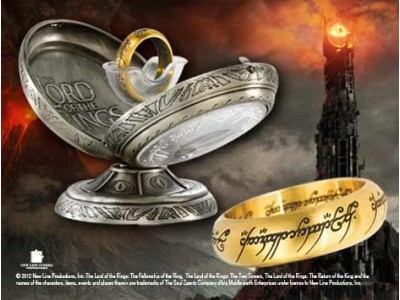 LORD OF THE RINGS - Anneau Unique - Acier doré - Taille US 10 FR 62.4
