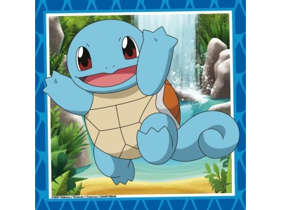 POKEMON - Salamèche, Bulbizarre et Carapuce - 3 Puzzle 49P
