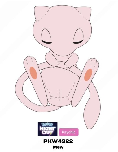 POKEMON - Mew Sleeping - Peluche 46cm
