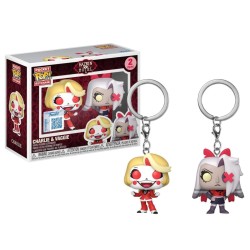 HAZBIN HOTEL - Pocket Pop Keychains 2 Pack- Charlie & Vaggie