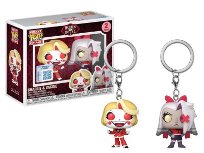 HAZBIN HOTEL - Pocket Pop Keychains 2 Pack- Charlie & Vaggie