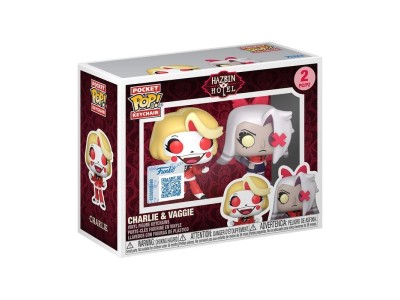 HAZBIN HOTEL - Pocket Pop Keychains 2 Pack- Charlie & Vaggie