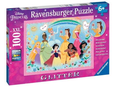 DISNEY PRINCESSES - Fortes, Belles et Courageuses - Puzzle 100P XXL