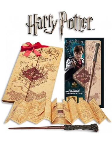 HARRY POTTER - Baguette d'Harry & carte du...