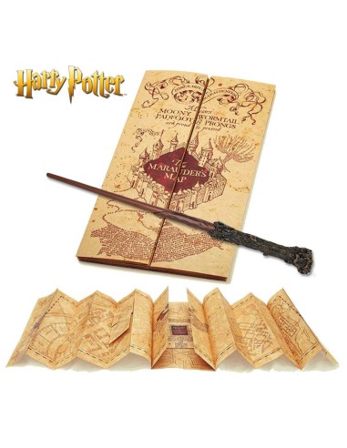 HARRY POTTER - Baguette d'Harry & carte du...