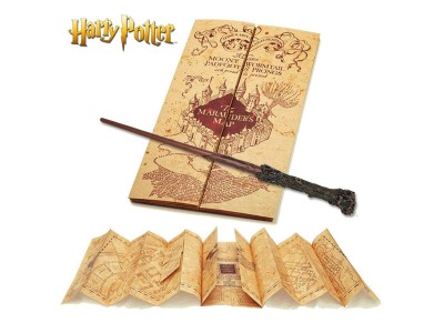 HARRY POTTER - Baguette d'Harry & carte du Maraudeur