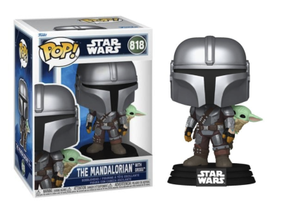 MANDALORIAN & GROGU - POP Star Wars N° 818 - Mandalorian Avec Grogu