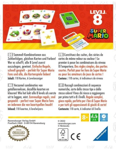 NINTENDO - Super Mario Level 8 - Jeu de famille