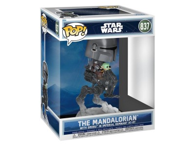 MANDALORIAN & GROGU - POP Ride DLX N° 837 - The Mandalorian AT-RT