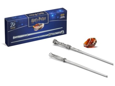 HARRY POTTER -Coffret Anniversaire - Pierre Philosophale & 2 Baguettes