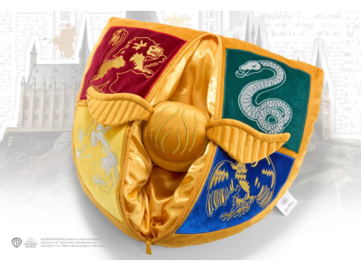 HARRY POTTER - Blason de Poudlard et Vif d'or - Peluche 36cm
