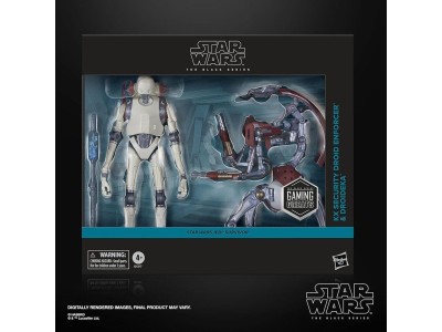 STAR WARS Jedi Survivor - KX Security Droid & Droideka 2Pk Figure 15cm